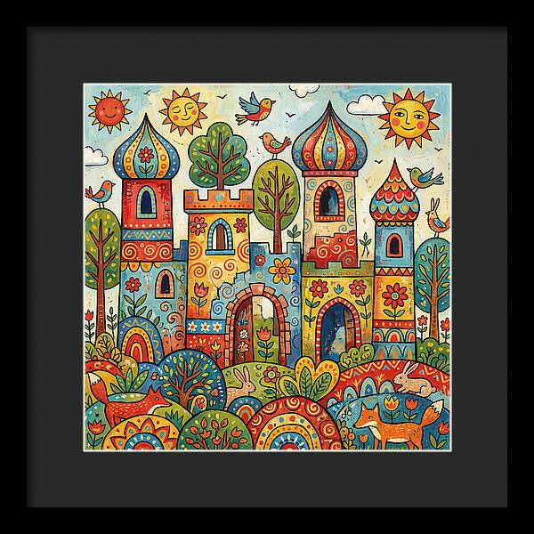 Colorful Castle Ruins