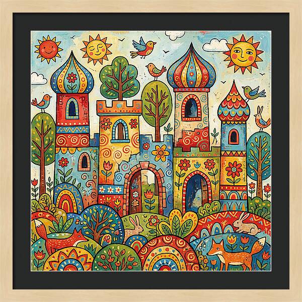 Colorful Castle Ruins