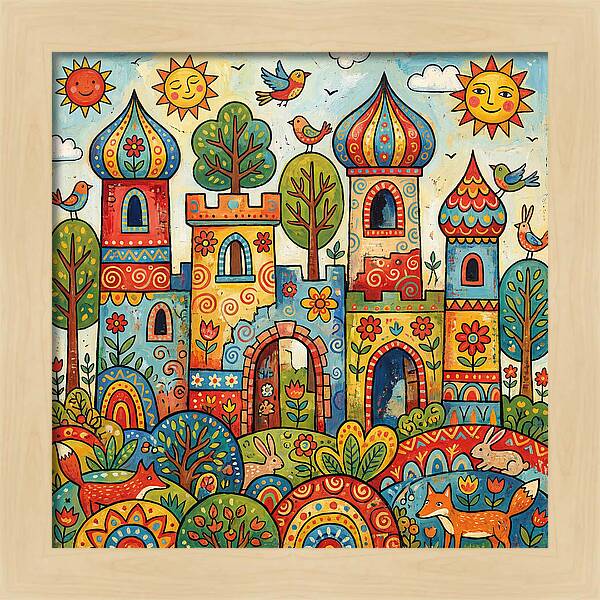 Colorful Castle Ruins