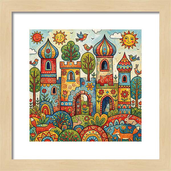 Colorful Castle Ruins