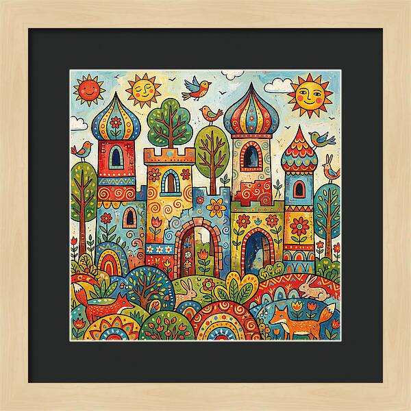 Colorful Castle Ruins