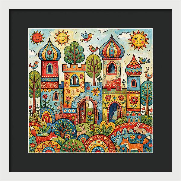 Colorful Castle Ruins