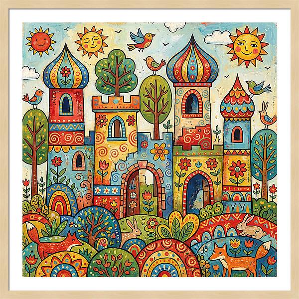 Colorful Castle Ruins