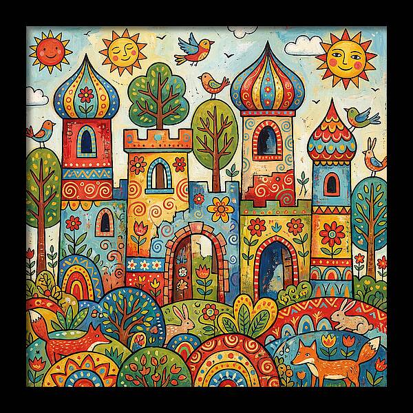 Colorful Castle Ruins