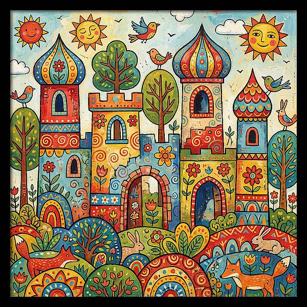 Colorful Castle Ruins