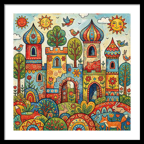 Colorful Castle Ruins