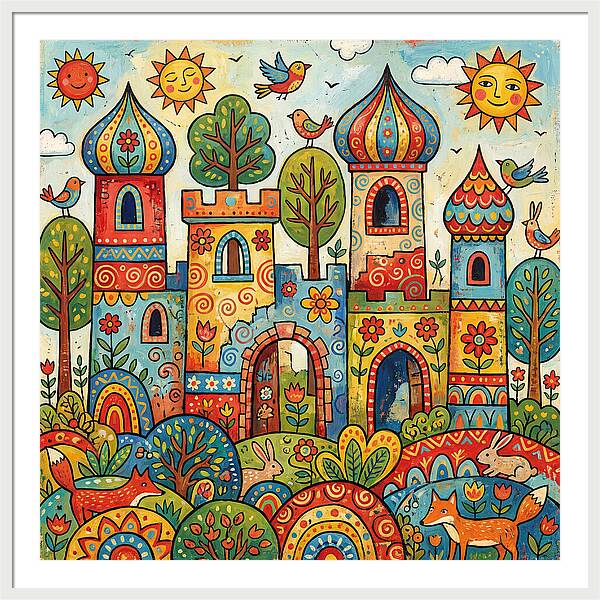 Colorful Castle Ruins