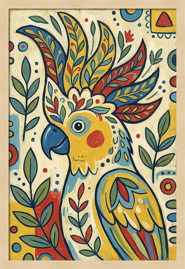 Colorful Cockatoo Portrait