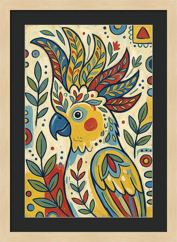 Colorful Cockatoo Portrait