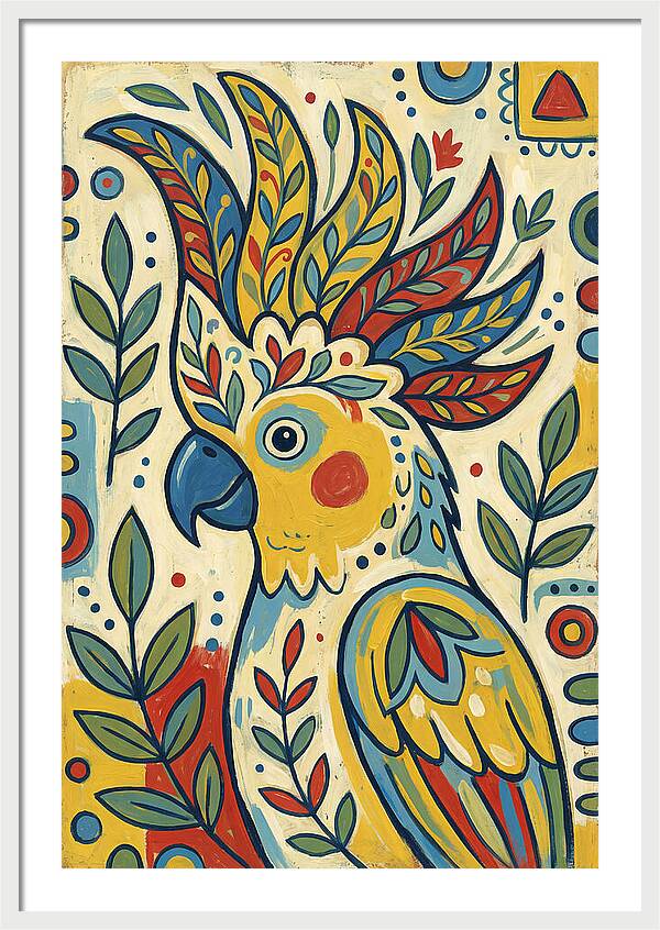 Colorful Cockatoo Portrait