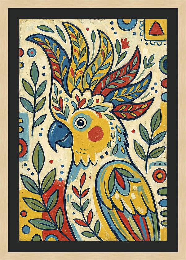 Colorful Cockatoo Portrait