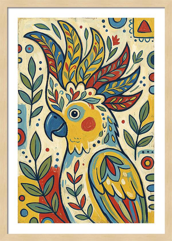 Colorful Cockatoo Portrait