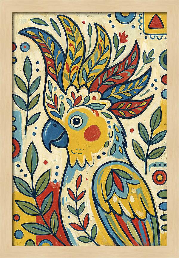 Colorful Cockatoo Portrait
