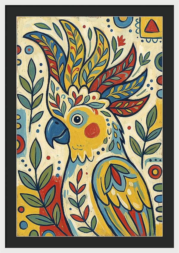 Colorful Cockatoo Portrait