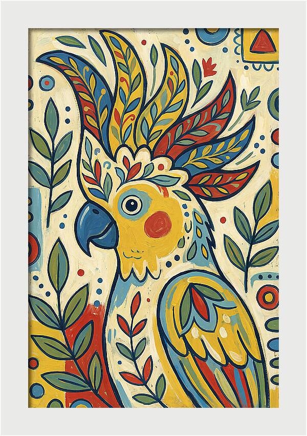 Colorful Cockatoo Portrait