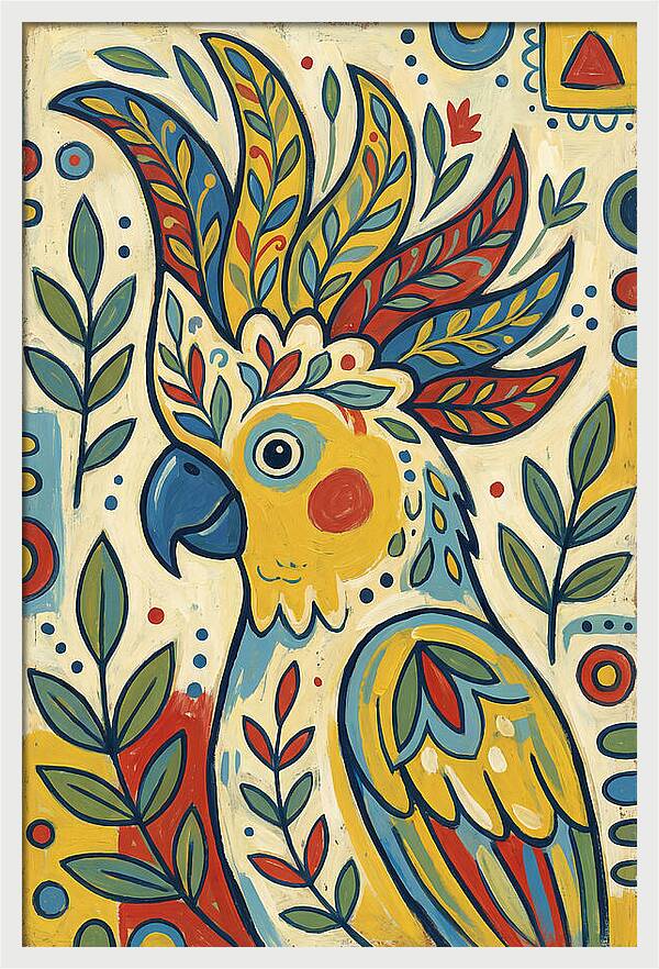 Colorful Cockatoo Portrait