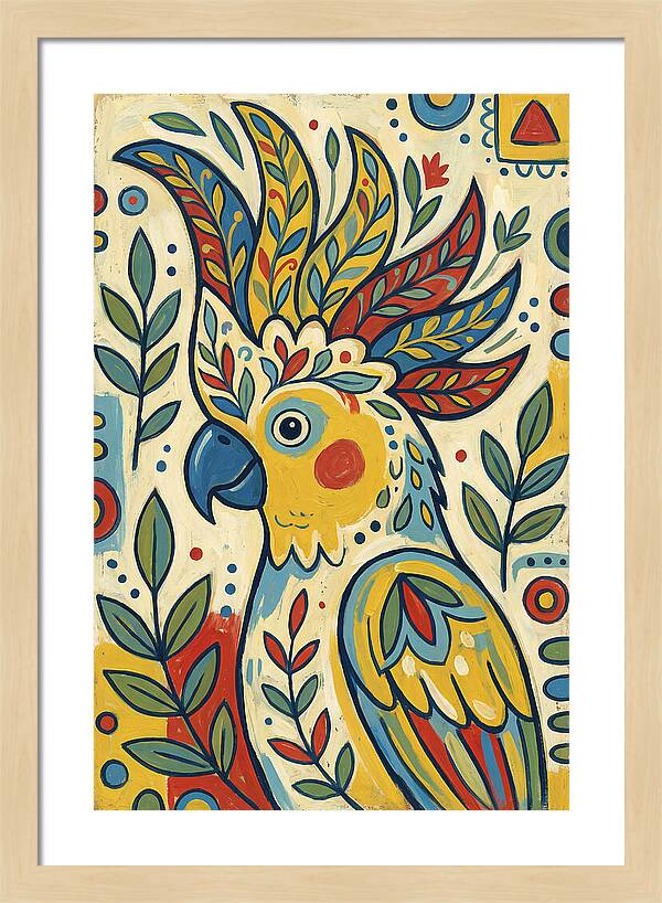 Colorful Cockatoo Portrait