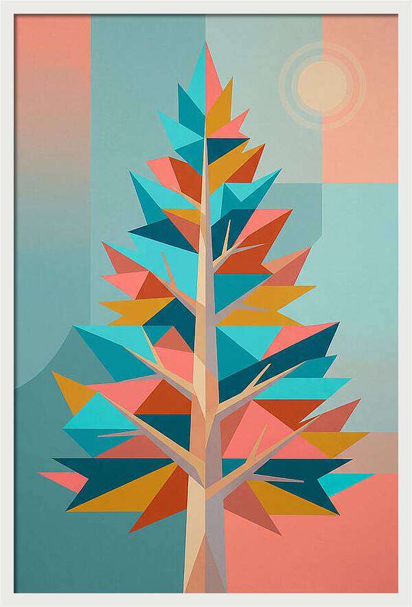 Colorful Conifer Tree