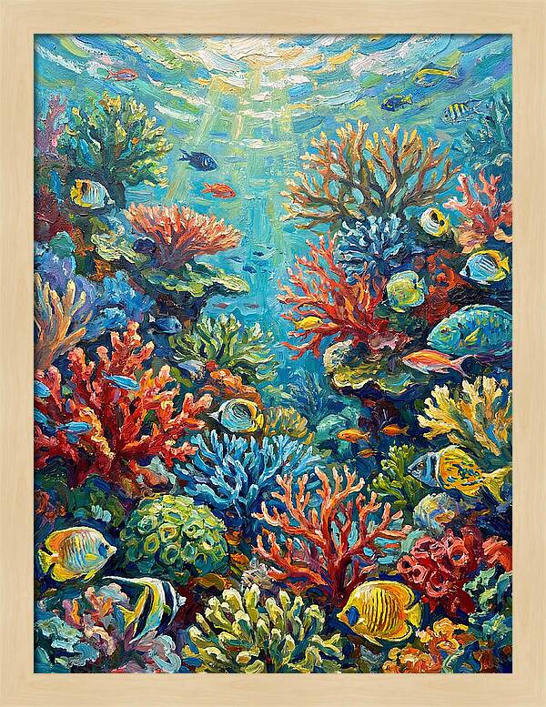 Colorful Coral Reef Underwater