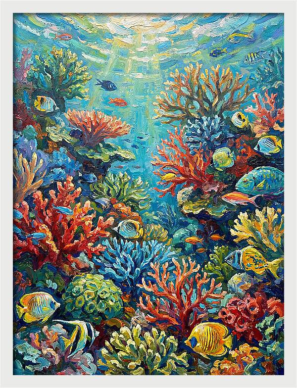 Colorful Coral Reef Underwater