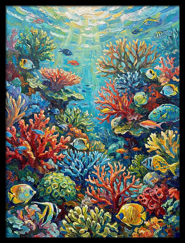 Colorful Coral Reef Underwater