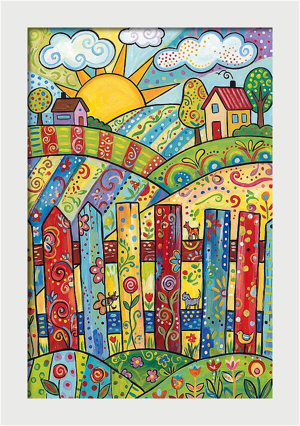 Colorful Country Landscape
