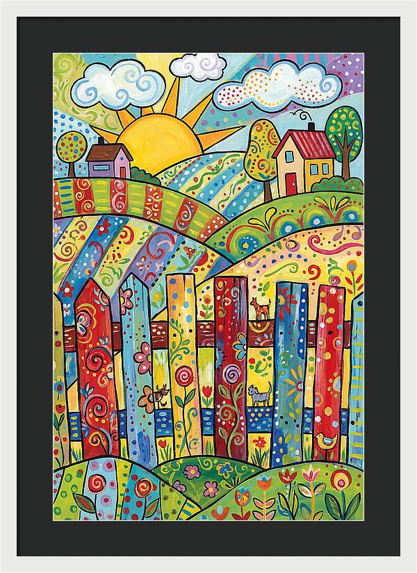 Colorful Country Landscape