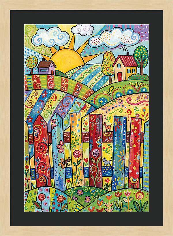 Colorful Country Landscape