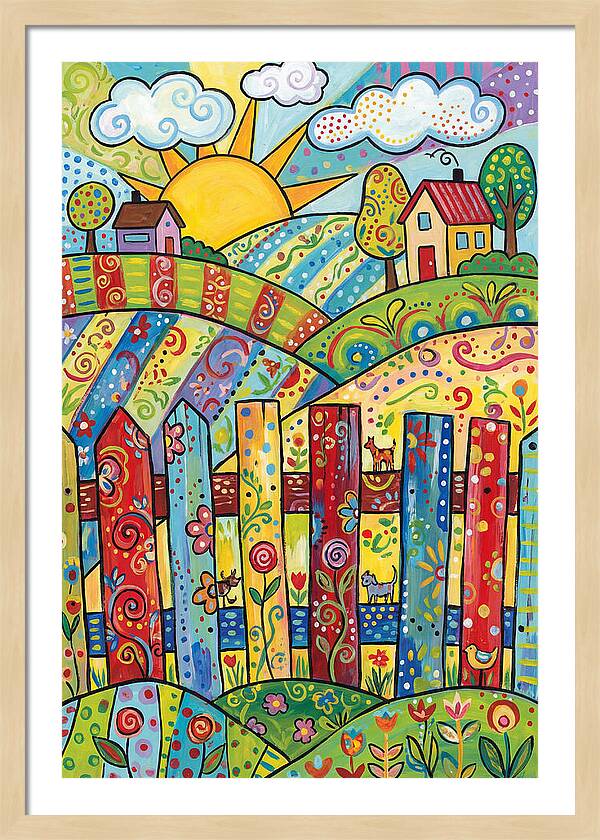 Colorful Country Landscape