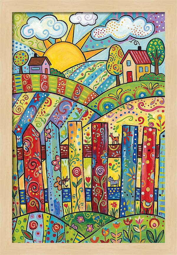 Colorful Country Landscape