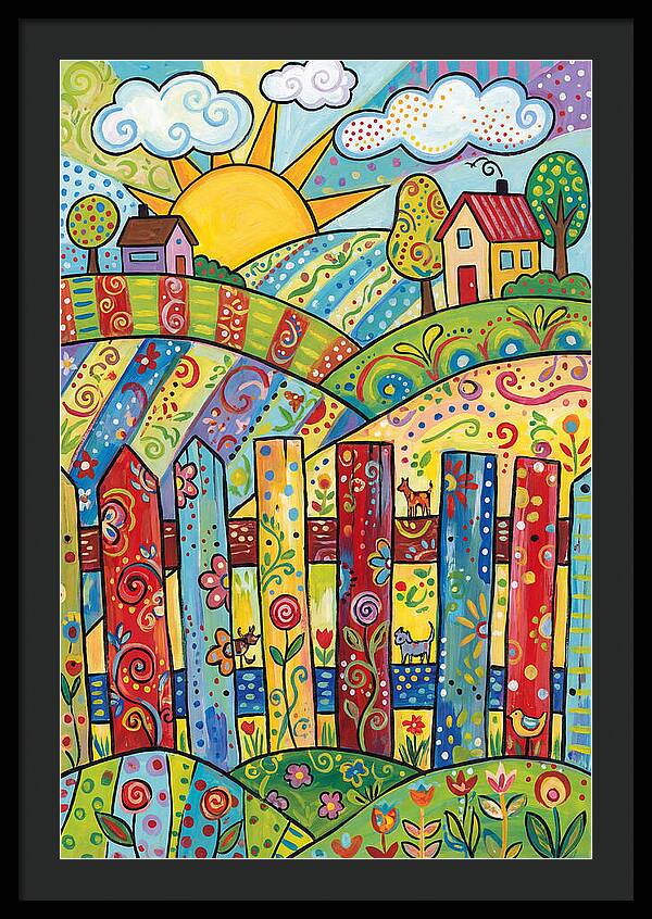 Colorful Country Landscape