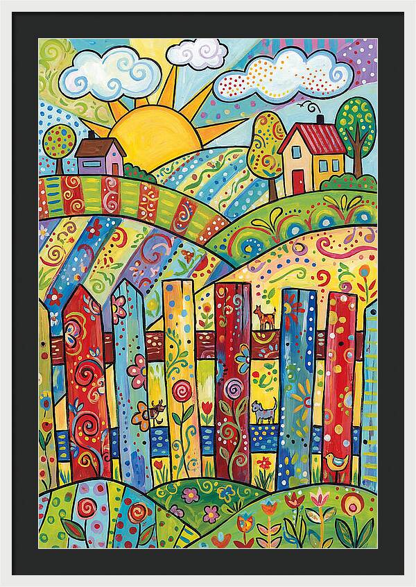 Colorful Country Landscape