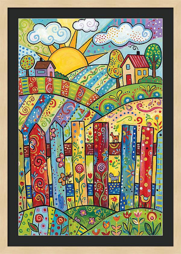 Colorful Country Landscape