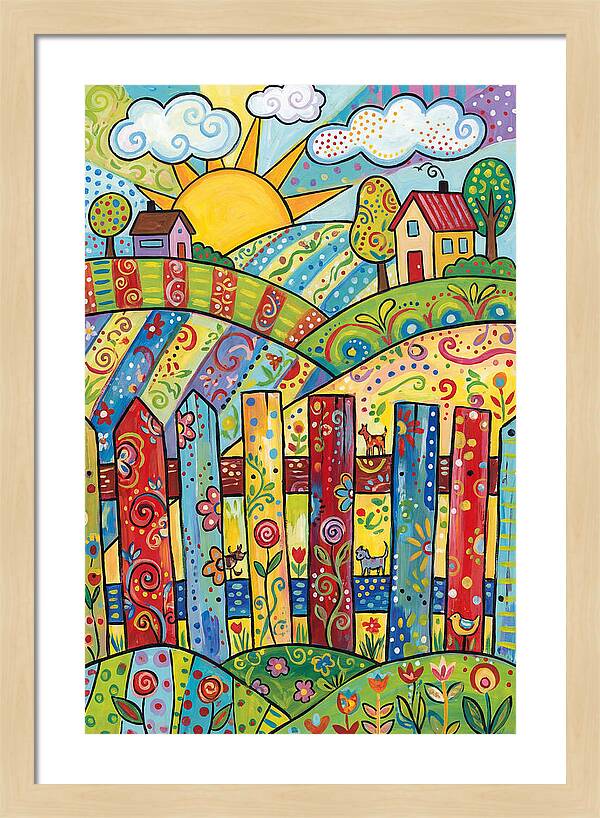 Colorful Country Landscape