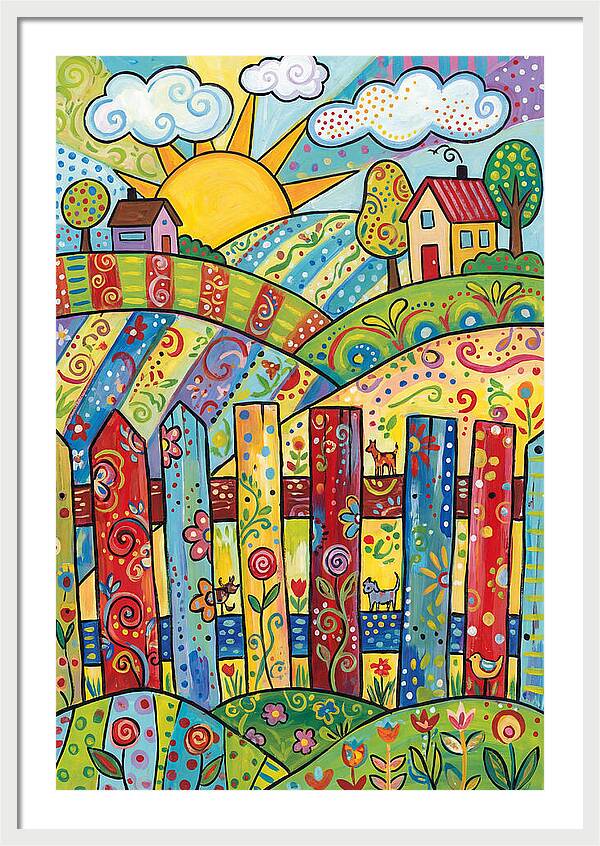 Colorful Country Landscape