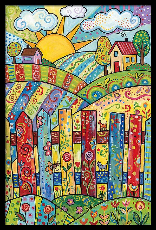 Colorful Country Landscape