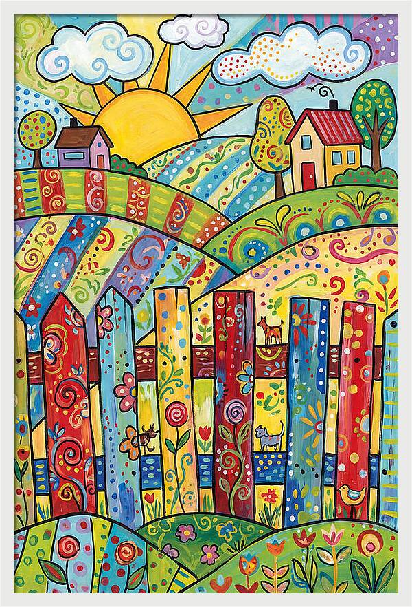 Colorful Country Landscape