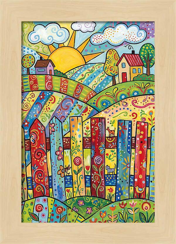 Colorful Country Landscape