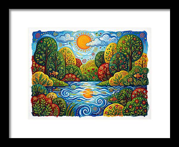 Colorful Creek Landscape