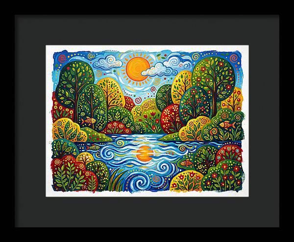 Colorful Creek Landscape