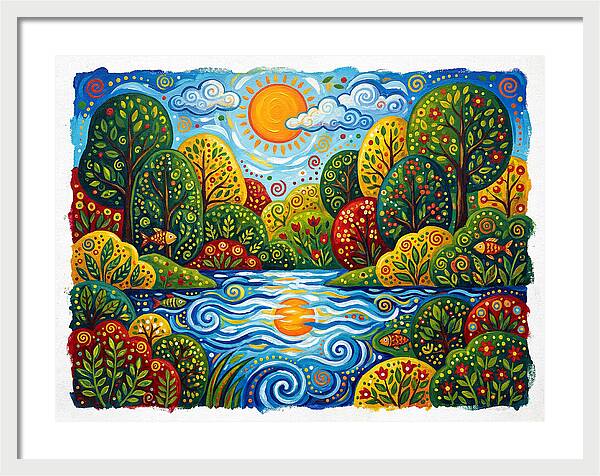 Colorful Creek Landscape