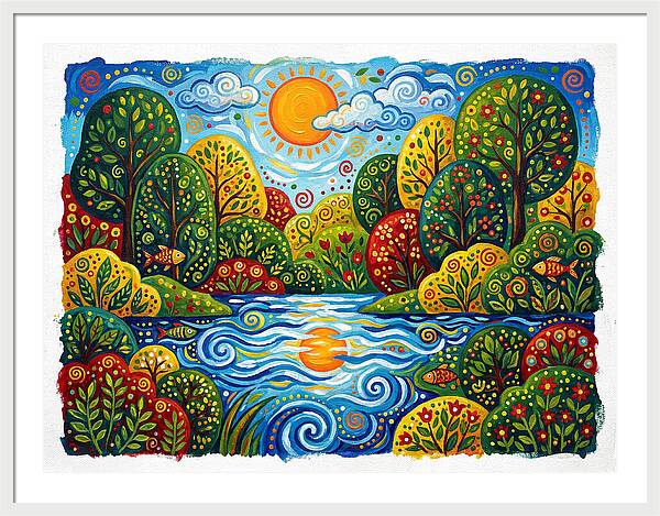 Colorful Creek Landscape