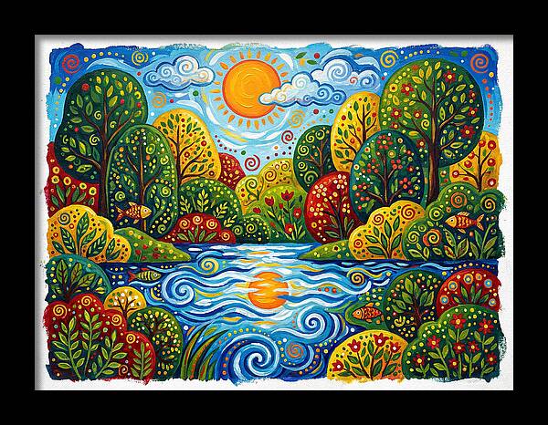 Colorful Creek Landscape