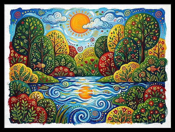 Colorful Creek Landscape