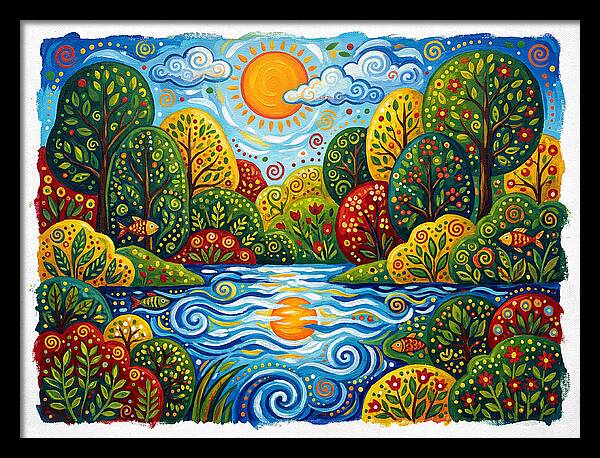 Colorful Creek Landscape