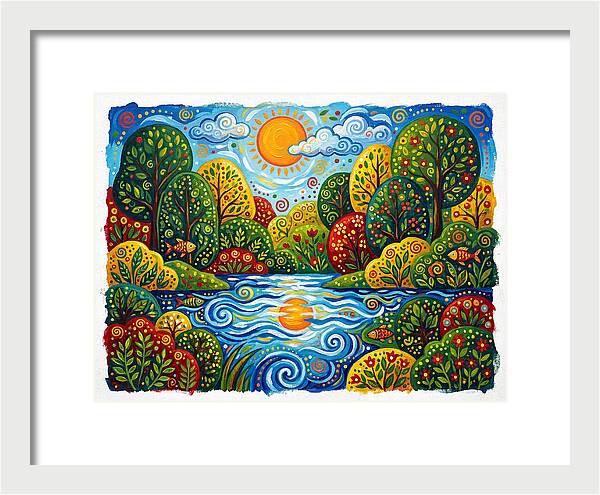 Colorful Creek Landscape