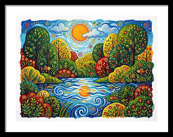 Colorful Creek Landscape