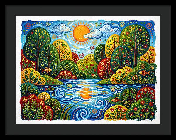 Colorful Creek Landscape