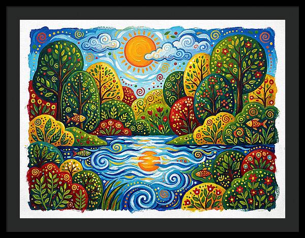 Colorful Creek Landscape