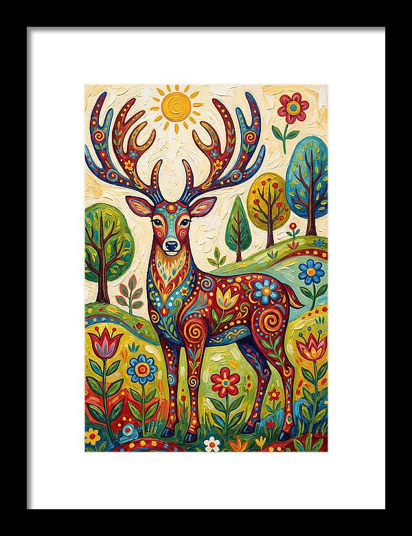 Colorful Deer In Nature